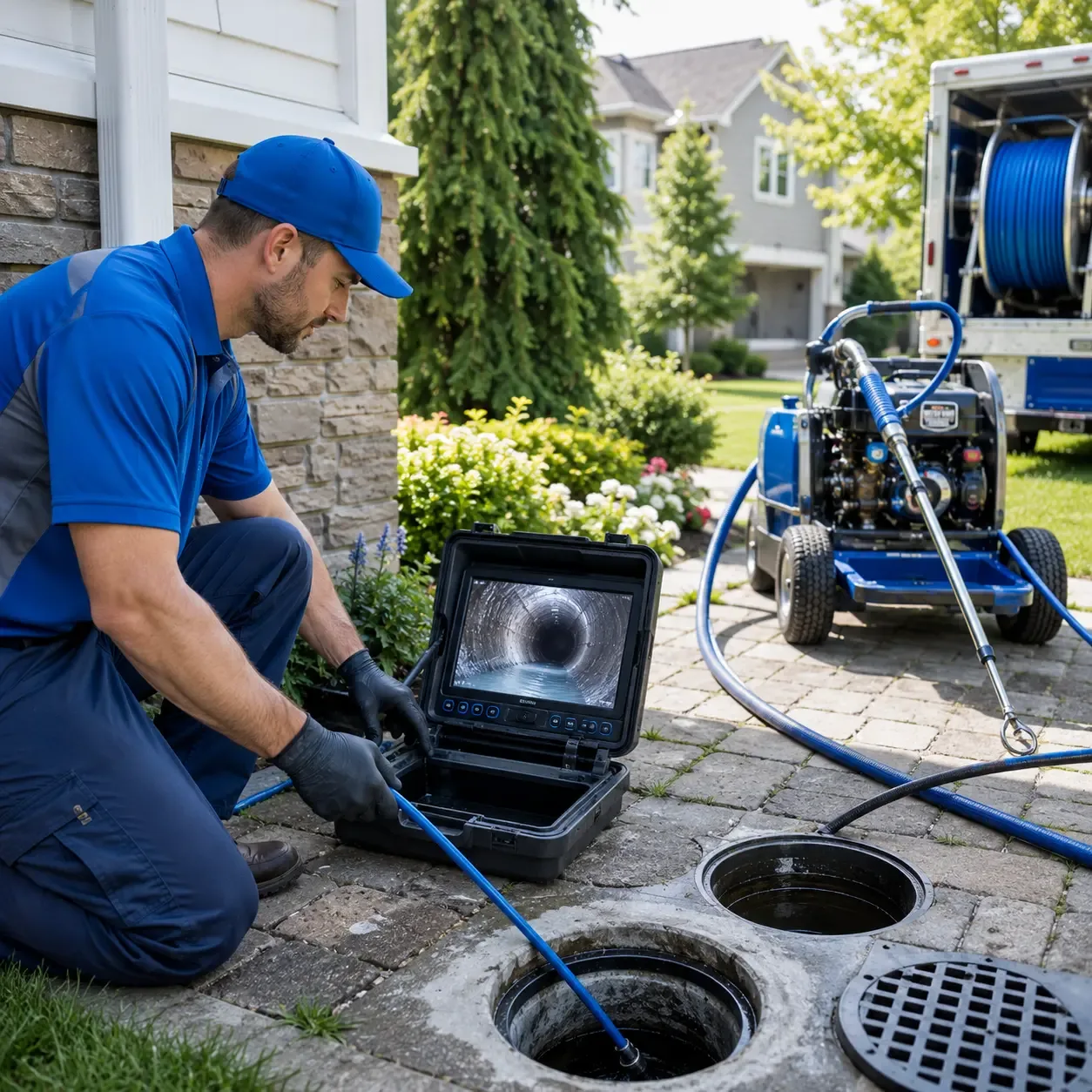 Outdoor drain cleaning professionals serving Franklin, WI