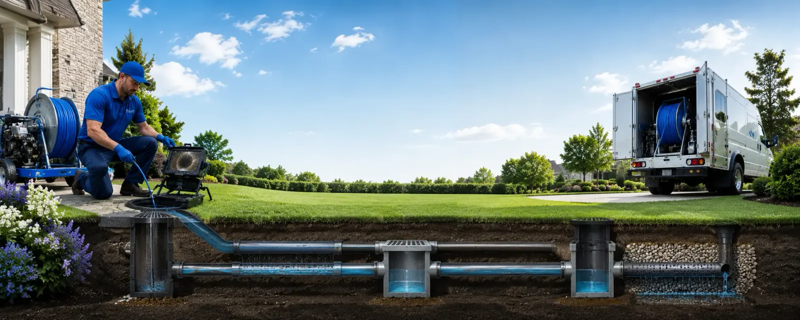 Outdoor drain cleaning information for Franklin, WI